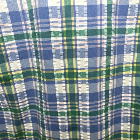 KIM ROGERS Sleeveless Seersucker Ruffled Shift Dress - Picture 14 of 16